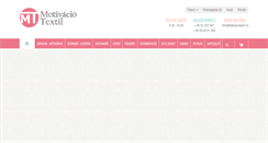 Desktop Screenshot of motivaciotextil.hu