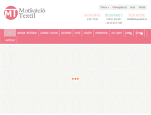 Tablet Screenshot of motivaciotextil.hu